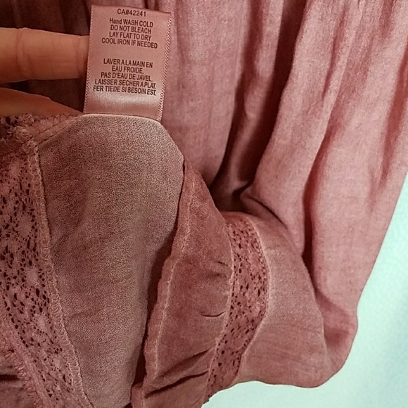 On The Road... Boho Festival Trapeze Faded Rose Dress NWT - Picture 5 of 6